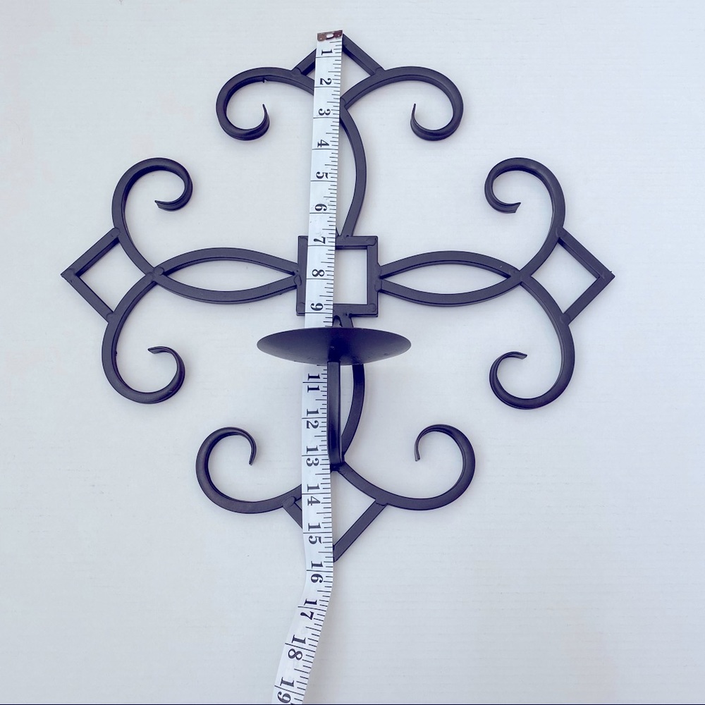 Wrought iron wall candle holder - Picture 4 of 4